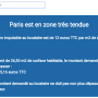 Résultat du simulateur pour le code postal 75 020 (Paris)